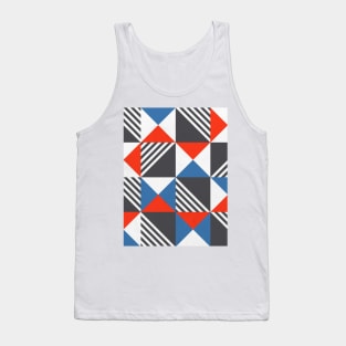 Geometric Triangle Lines Pattern Tank Top